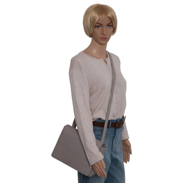 Bree Cary 11 Schultertasche vintage khaki cross flap