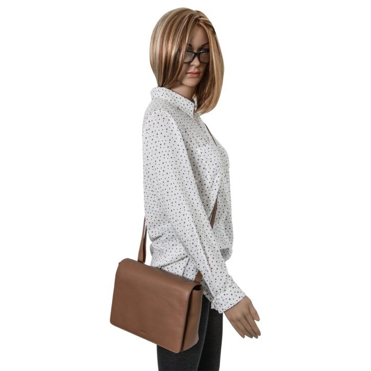 Bree CARY 11 Schultertasche toasted coconut flap