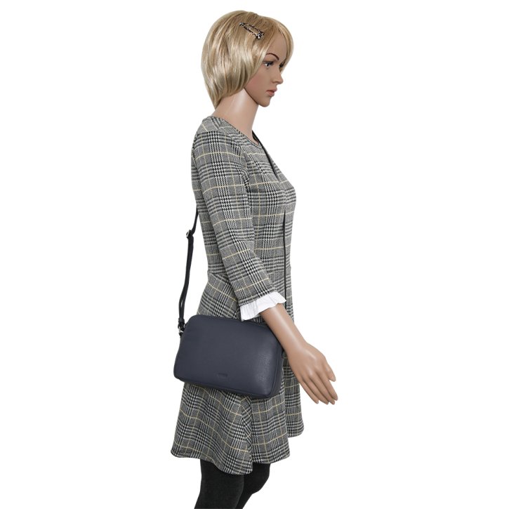 Bree Cary 10 Schultertasche excalibur grau/schwarz