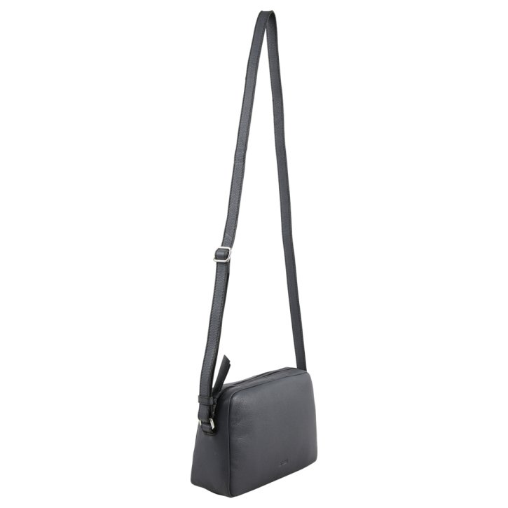 Bree Cary 10 Schultertasche excalibur grau/schwarz