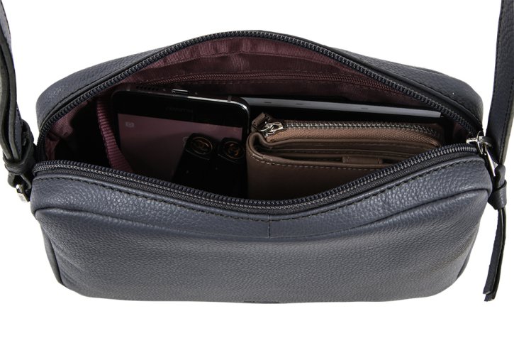 Bree Cary 10 Schultertasche excalibur grau/schwarz