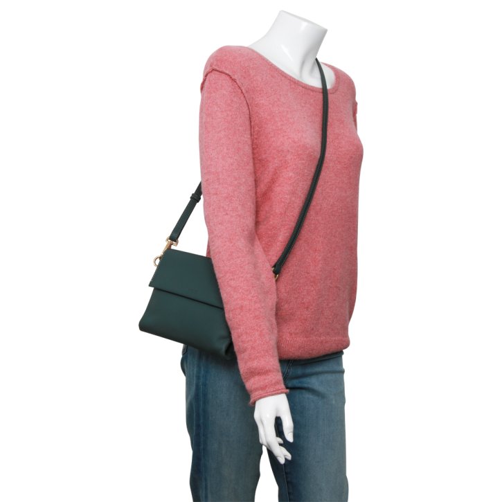 Bree PURE 11 flat crossbody aloe