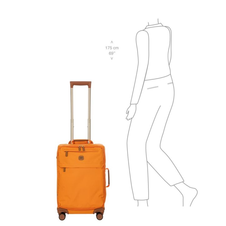 BRIC'S X Travel Trolley 4w Iata orange