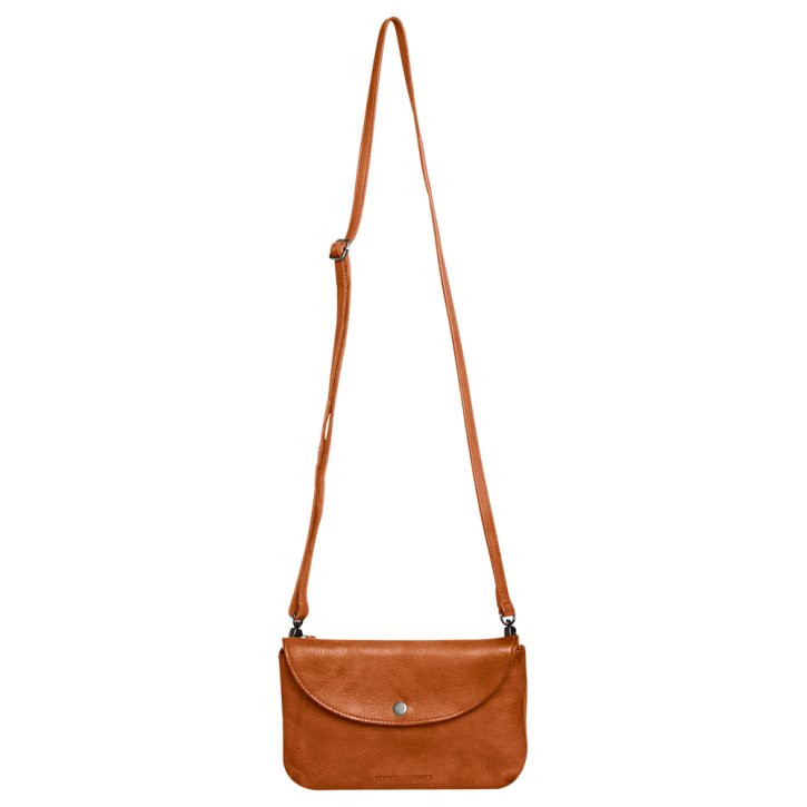 STICKS & STONES Bermuda bag cognac