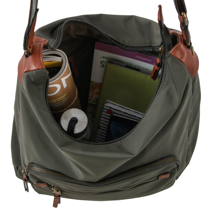 CAMEL ACTIVE BARI hobo bag khaki