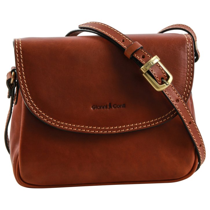 Schultertasche cognac