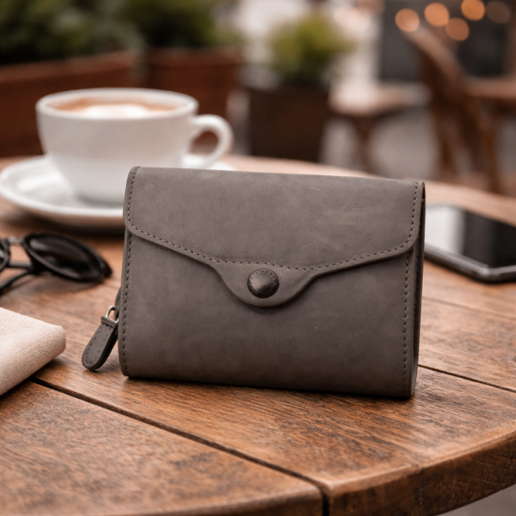 Aunts & Uncles Lesley Zipbörse Damen oyster grey