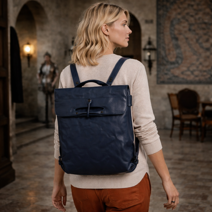 Aunts & Uncles Mrs. Apple Struddle Rucksack insignia blue