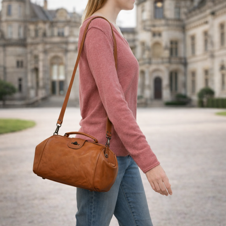 Aunts & Uncles Mrs. Custard Pie Bügel-Handtasche caramel