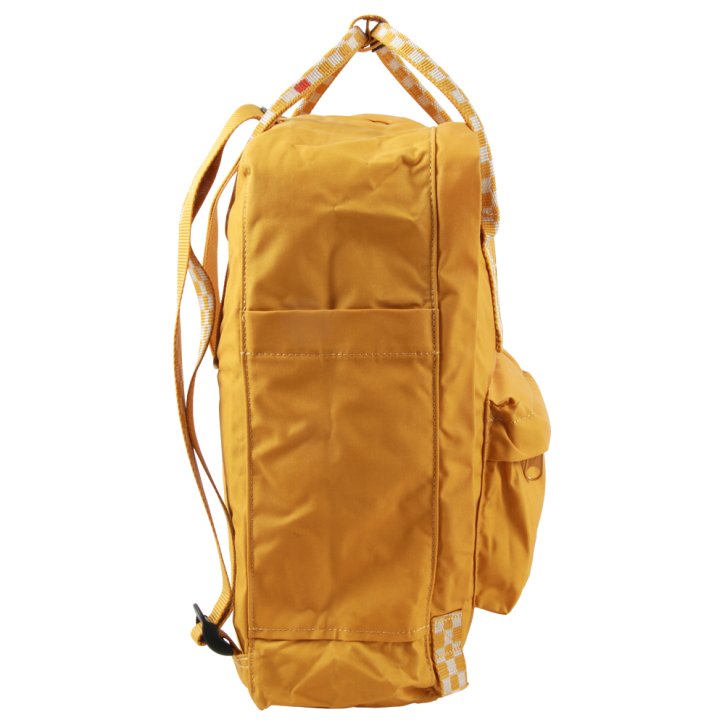 FJÄLLRÄVEN KANKEN Rucksack ochre-chess pattern