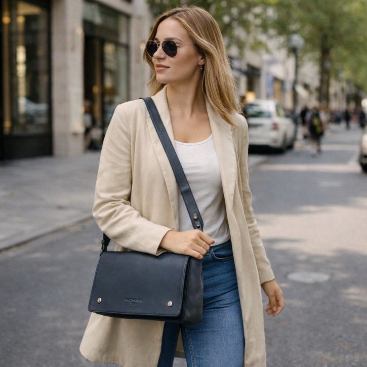 FredsBruder SYMBOLIST Schultertasche dark navy