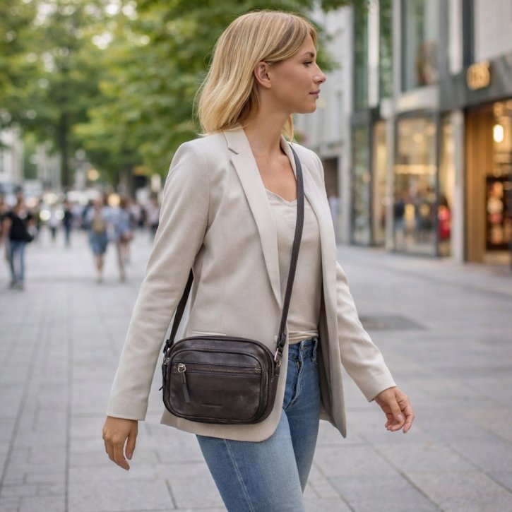 FredsBruder NEO Schultertasche antracite