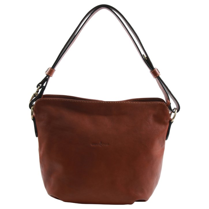 Gianni Conti Schultertasche tan/cognac