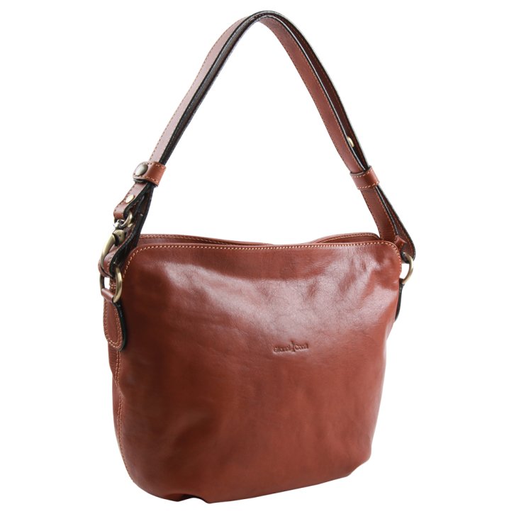 Gianni Conti Schultertasche tan/cognac