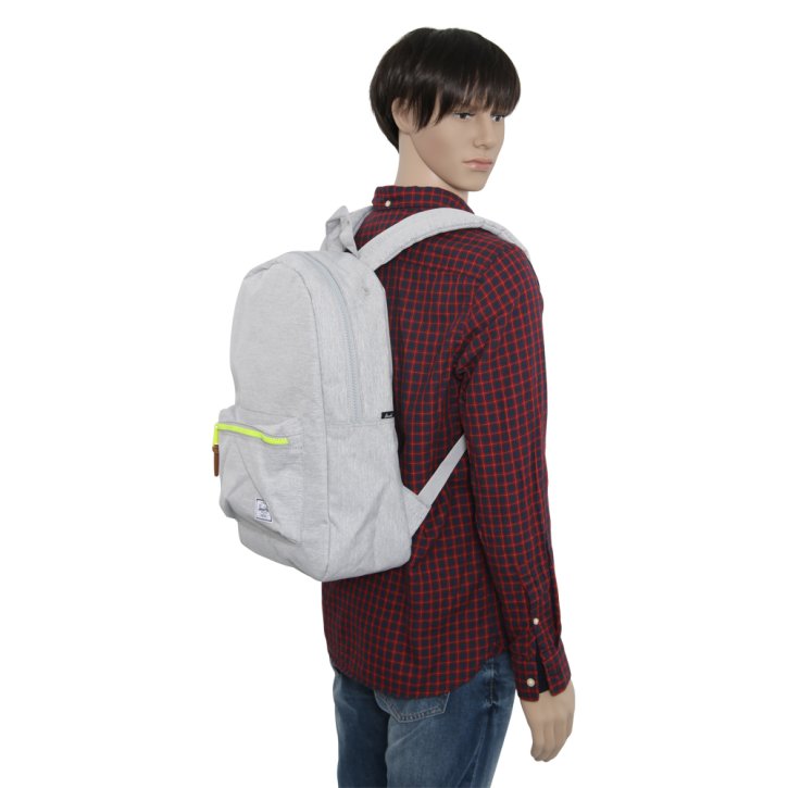 HERSCHEL SETTLEMENT Rucksack mit Laptopfach light grey crosshatch