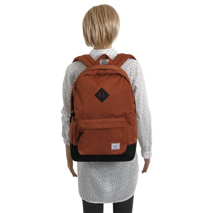 HERSCHEL HERITAGE CLASSICS Rucksack mit Laptopfach saddle brown/black