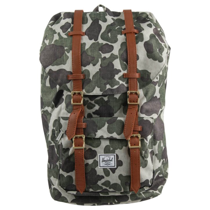 LITTLE AMERICA Rucksack frog camo/tan