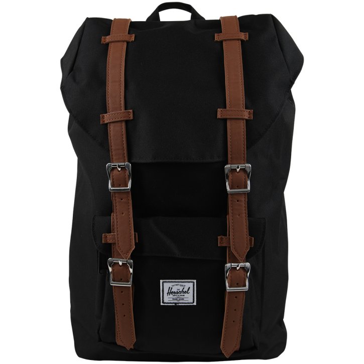 HERSCHEL LITTLE AMERICA MID Rucksack black/tan