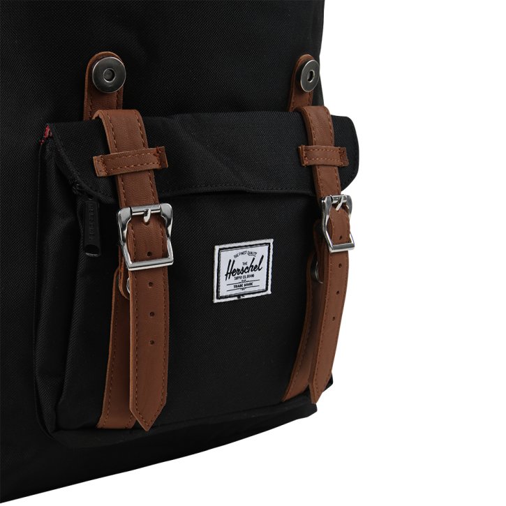 HERSCHEL LITTLE AMERICA MID Rucksack black/tan