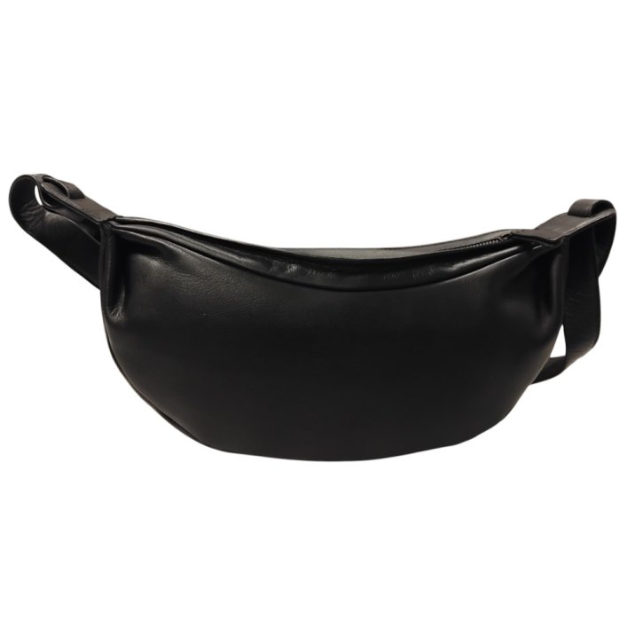 Aunts & Uncles Crocus halfmoon bag S jet black