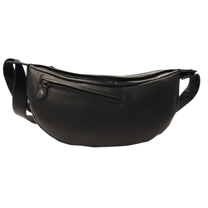 Aunts & Uncles Crocus halfmoon bag S jet black