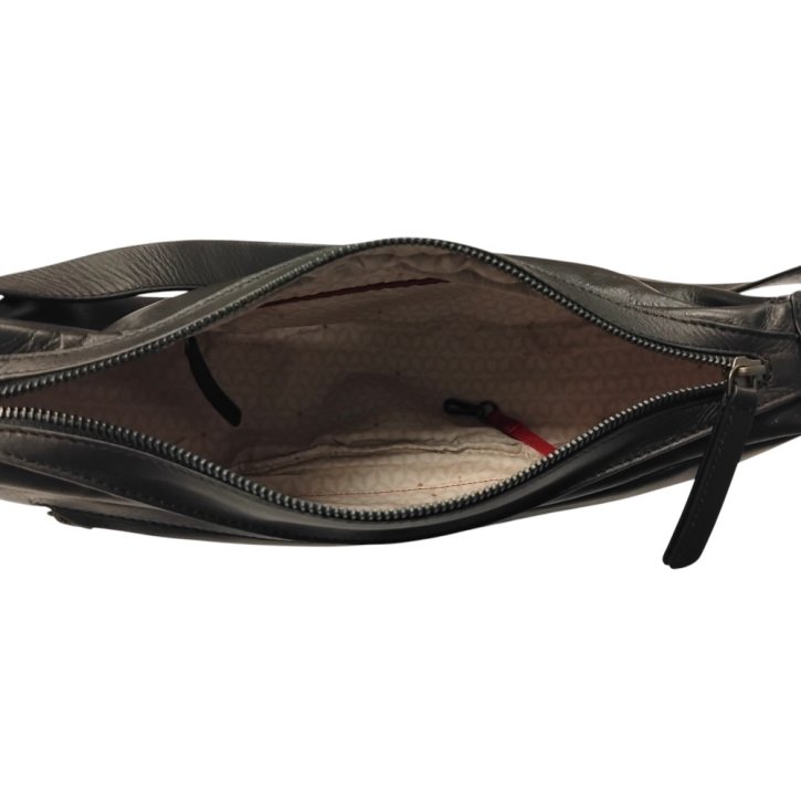 Aunts & Uncles Crocus halfmoon bag S jet black