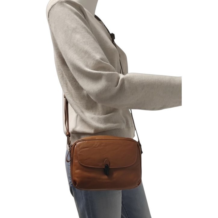  MRS. MINT Umhängetasche caramel