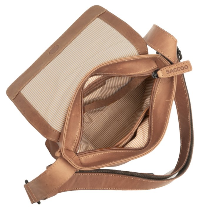 Saccoo Tapa Schultertasche cognac