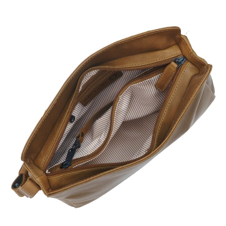 Saccoo Arica Schultertasche cognac