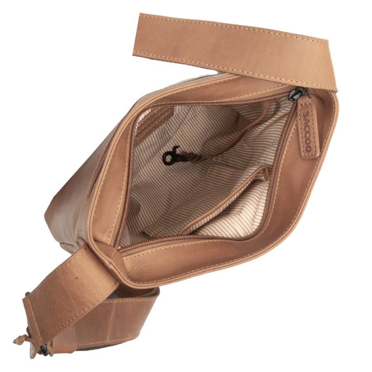 Saccoo Badajo Schultertasche cognac