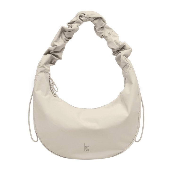 GOTBAG. Moon Bag Ruffle large monochrome soft shell