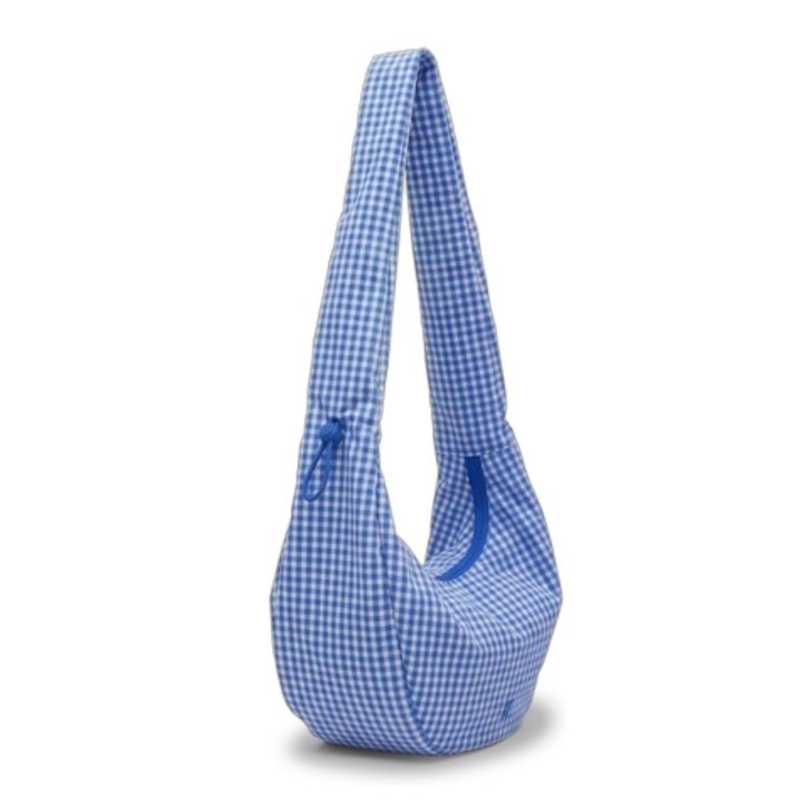 GOTBAG. Moon Bag Ruffle vichy cobalt