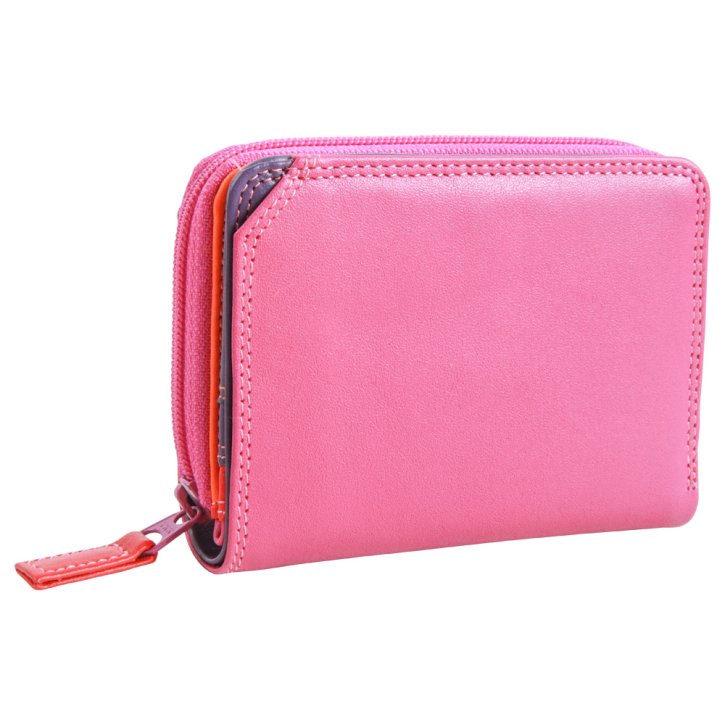 Small Wallet Zip Around Damenbörse sangria multi