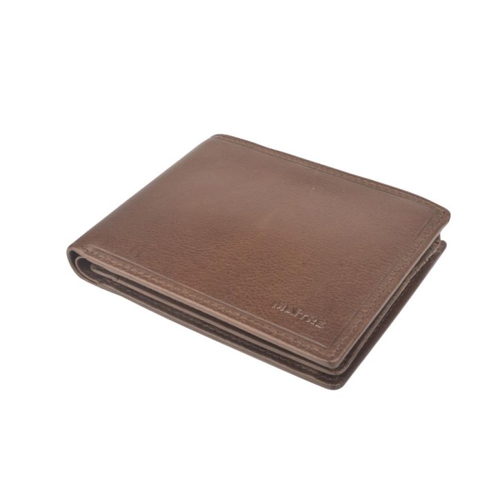 MAITRE Grumbach Galbert QF billfold Börse dark brown