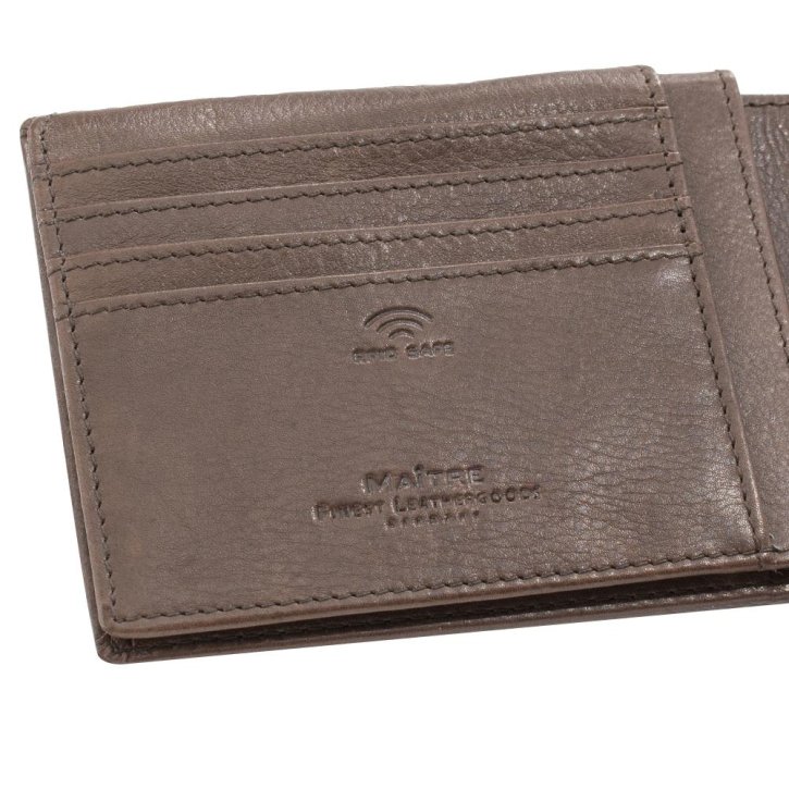 MAITRE Grumbach Galbert QF billfold Börse dark brown
