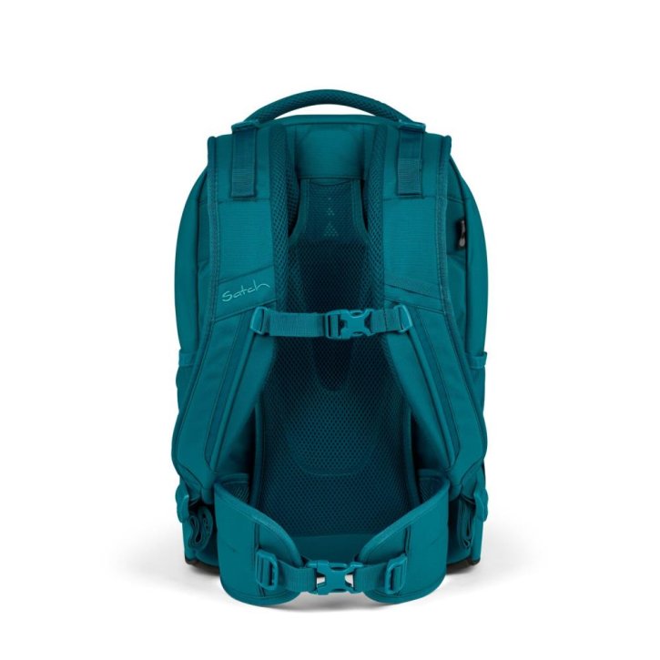 Satch Pack Schulrucksack deep petrol