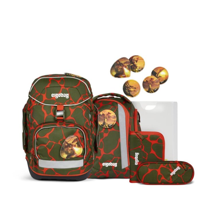 Ergobag Pack Schulranzen-Set FeuerspeiBär