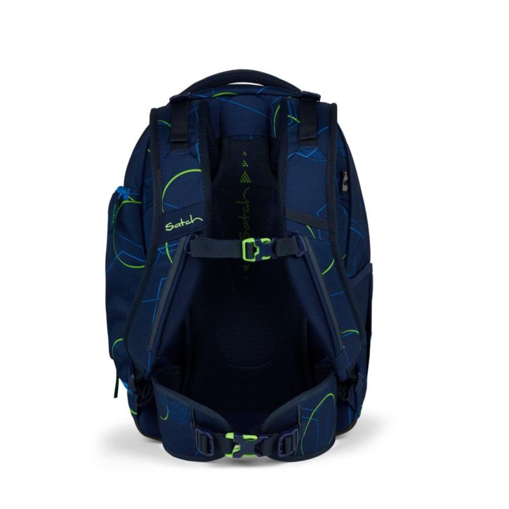 Satch Match Schulrucksack blue tech