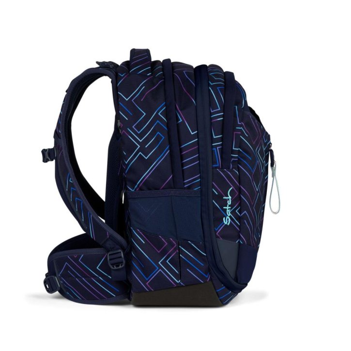 Satch Match Schulrucksack purple laser