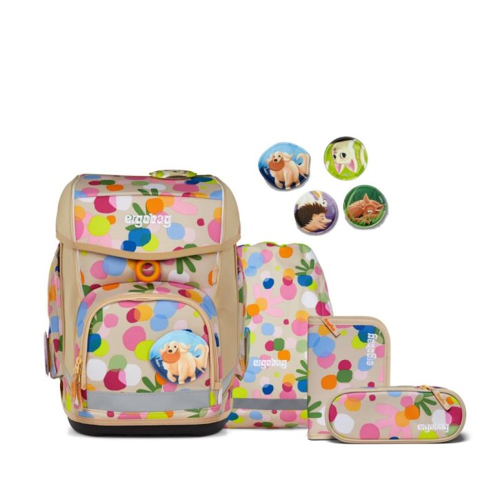 Ergobag Cubo Schulranzen-Set Flower PowBär