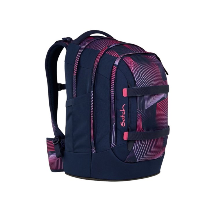Satch Pack Schulrucksack seismic pink