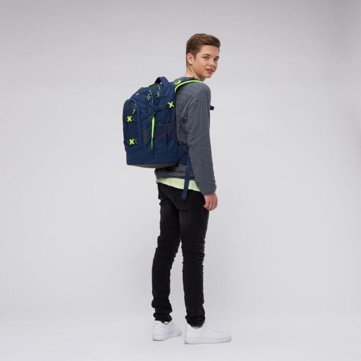 Satch Pack Schulrucksack toxic yellow