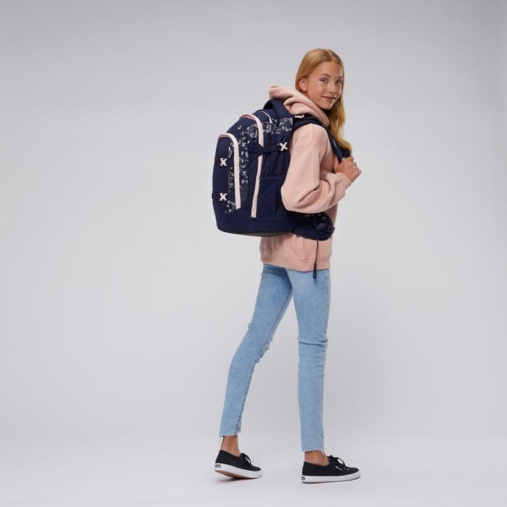 Satch Pack Schulrucksack pink supreme