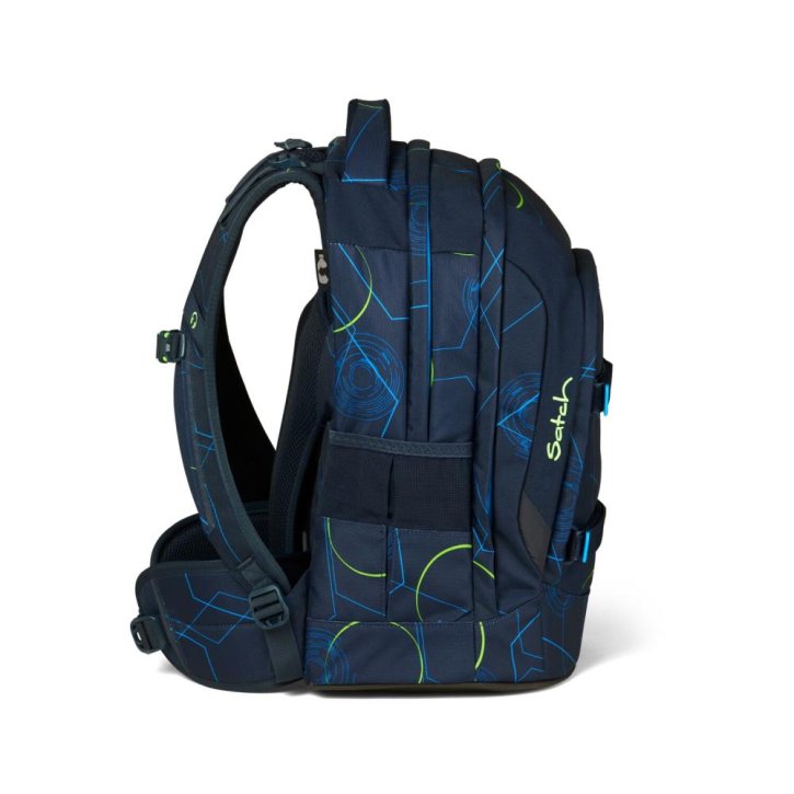 Satch Pack Schulrucksack blue tech