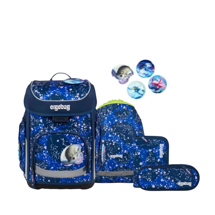 Ergobag Cubo Schulranzen-Set OzeanBärwohner