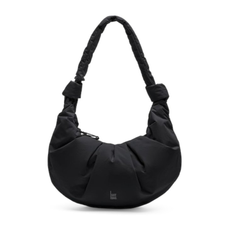 GOTBAG. PLEAT Moon bag large black