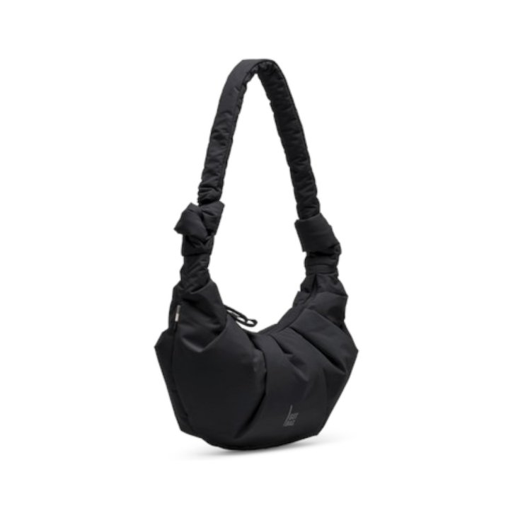 GOTBAG. PLEAT Moon bag small black
