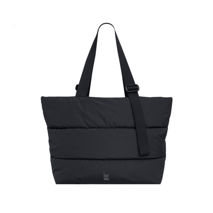  Puffer Tote Bag monochrome black
