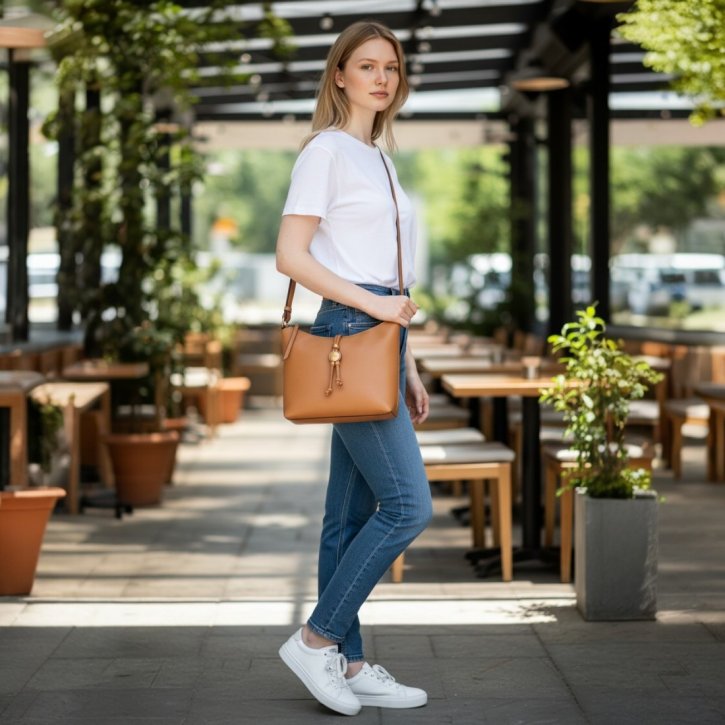  PEARLY Handtasche cognac