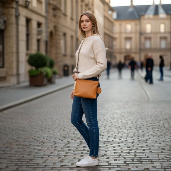 Saccoo Senora Cross Bag S cognac